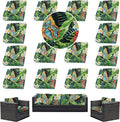 14Pcs Outdoor Cushion Covers, Patio Cushion Covers, Stretch Elastic Slipcovers by dreahoteztil