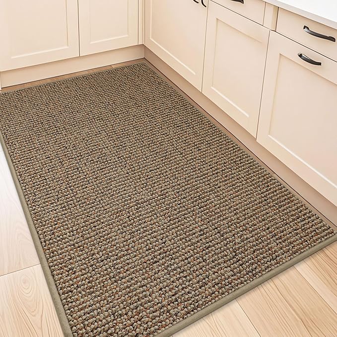 BEQHAUSE Kitchen Rugs 32"x48", Non-Slip Kitchen Mats by BEQHAUSE