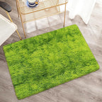 Small Tie-Dyed Area Rug for Bedroom 2x3 Mini Green Fluffy Rug Mat Bedside Throw - Image 4