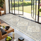 Kitchen Runner Rug Non Slip Washable 2.5x10, Soft Ultra-Thin Entryway Rug by Restydon