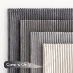 MIULEE Pack of 4 Neutral Grey Gradient Decorative Throw Pillow Covers 18x18 - Image 4
