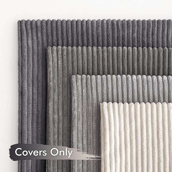 MIULEE Pack of 4 Neutral Grey Gradient Decorative Throw Pillow Covers 18x18 - Image 4