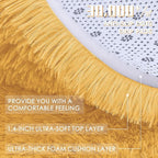 OLANLY Mustard Yellow Round Rugs - Image 5