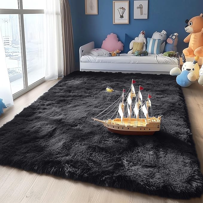 OLANLY 4x7 Area Rugs for Living Room Bedroom, Machine Washable Soft Fluffy - Image 7