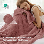 Bedsure GentleSoft Dusty Pink Throw Blanket - Image 3