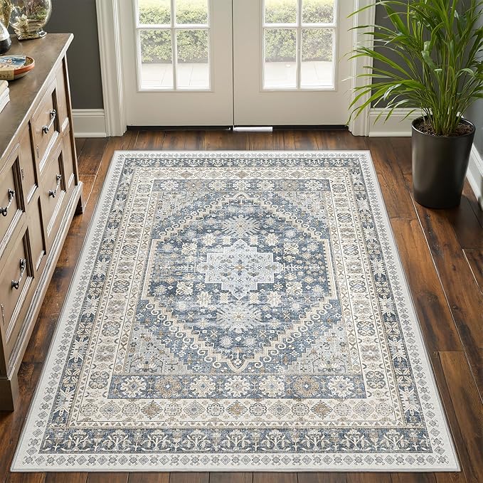 4x6 Area Rugs for Living Room, Non-Slip Backing Small Kids Rugs for Bedroom - Image 3