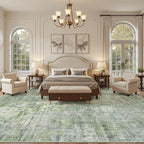 10x14 Area Rugs for Living Room, Non Slip Machine Washable Vintage Rugs - Image 3