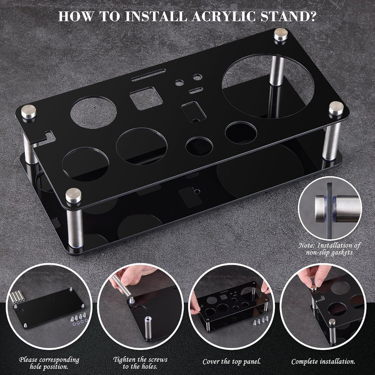 Bartender Kit,15 Pcs Cocktail Shaker Bar Tool with Acrylic Stand