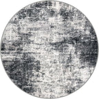 IOHOUZE Abstract Round Area Rug 8 Ft Washable Circle Rugs Large Round Rug Non - Image 9