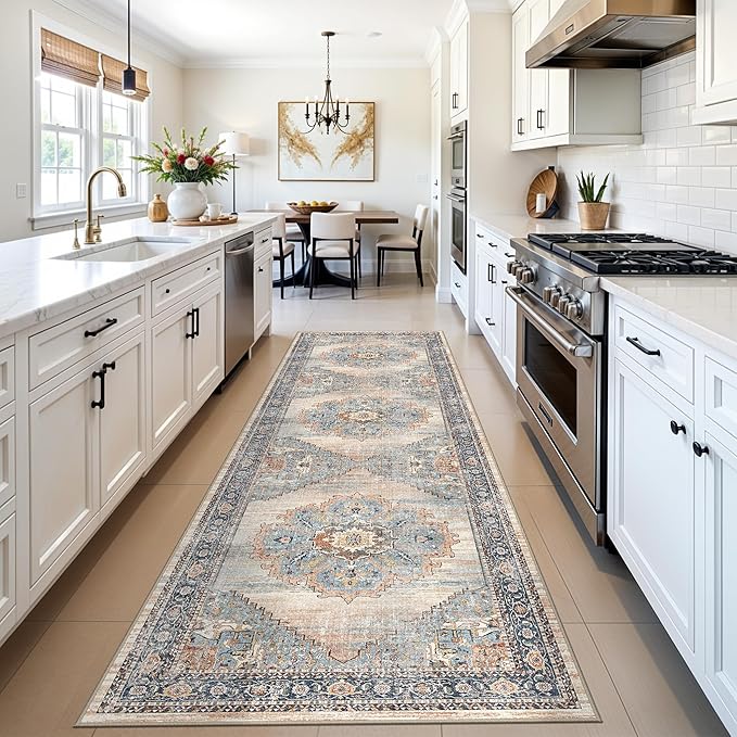 3x10 Hallway Washable Runner Rug: Kitchen Rugs Entryway Runners Soft Floor Mat - Image 2