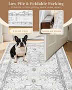 Madane Runner Rug 2x8, Washable Hallway Runner Rugs, Non-Slip Low-Pile Soft - Image 6