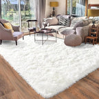 Rugs for Bedroom 4x6, Soft Shaggy Modern Shag Area Rug for Living Room by Quntue