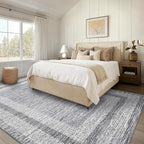 GarveeHome Modern Geometric Area Rug 5x7 Distressed Bordered Rug Washable Non - Image 7