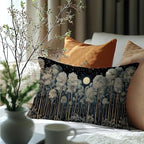 Rustic William Morris Inspired Night Forest Green Moon Pillow Covers 12x20 - Image 6