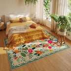 Rugcomf Living Room Rug 6x9 Rug Machine Washable Boho Area Rug Non Slip Floral - Image 5