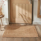 Hausattire Hand Woven Jute Braided Rug, Reversible Boho Entry Area Rugs - Image 3