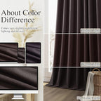 Guken 100% Blackout Curtains 102 Inch Length 2 Panels Set - Image 7