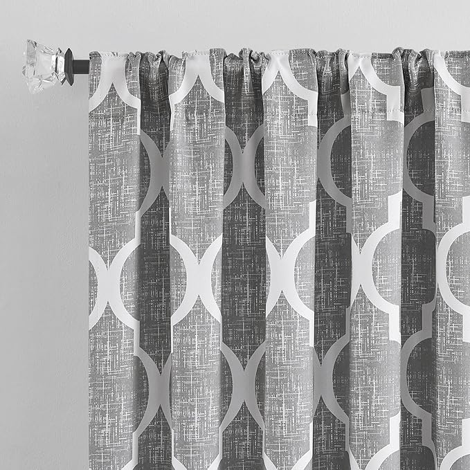 Beauoop 100% Blackout Curtains 96 Inches Long 2 Panels - Image 2