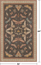 Boho Brown 3x5 Entryway Rugs Indoor - Image 2
