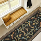 Black Insect 2'6"x8' Washable Non Slip Runner Rugs - Image 8