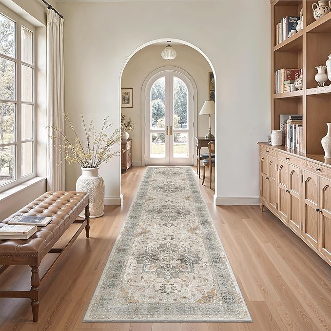 Madane Hallway Runner Rug 2x12, Long Washable Runner Rugs 12ft - Image 2