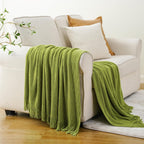 Battilo Lime Green Throw Blanket for Couch, 50"x60"