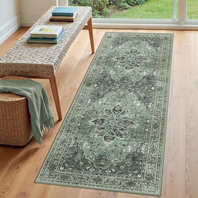 RELEANY Area Rugs 3'x6' Runner Rug Non Slip Washable - Image 3