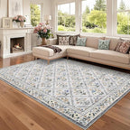 GarveeHome Living Room Rug 5x7 Rug Machine Washable Stain Resistant Area Rug by GarveeHome