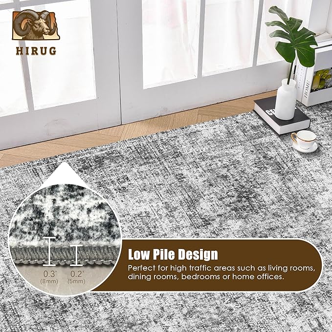 Washable Area Rug 3' x 5 ' Vintage Traditional Persian Mat - Image 5