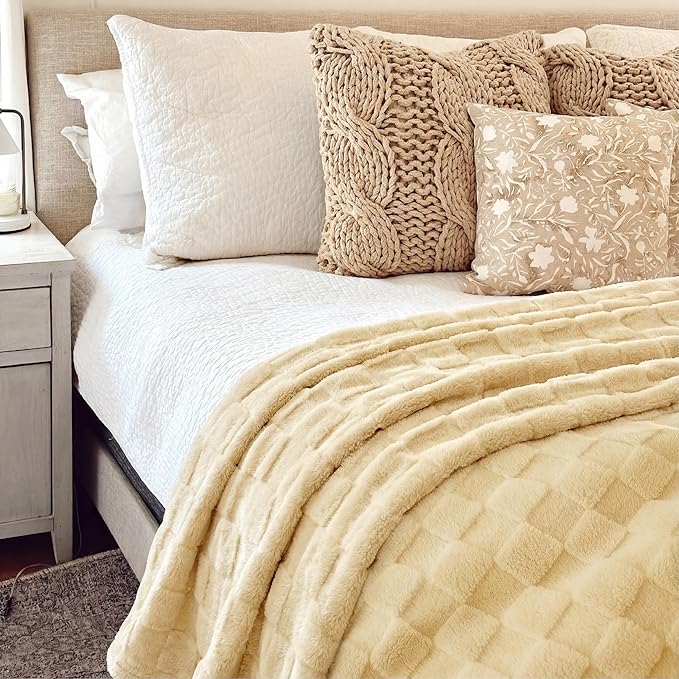 Bedsure GentleSoft Yellow Throw Blanket - Image 5