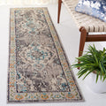 SAFAVIEH Monaco Runner Rug 2'2"x12', Grey & Light Blue MNC243G