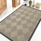 OLANLY Front Door Mat Outside Entrance 47x32, Heavy Duty Sturdy Natural Rubber by OLANLY