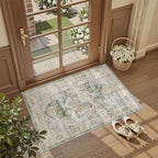 Madane Washable Area Rug 2x3, Small Entryway Rug Non-Slip Vintage Door Mat - Image 4