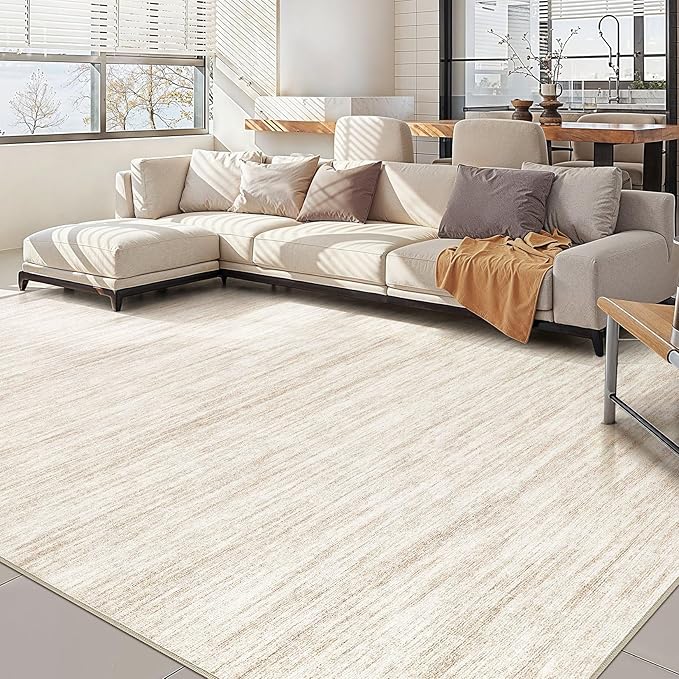 Nakagishi 8X10 Area Rugs Living Room: Washable Large Vintage Rug Neutral by NakagishiAreaRug