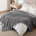 Bedsure GentleSoft Frost Gray Full Blanket - Image 8