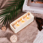 Viyffo 15oz Large Scented Candle - Vanilla Dreamscape, 3 Wick Non Toxic Soy Candles for Women, Matte Ivory White Ceramic Jar Perfect for Luxury Home Fragrance, Elegant Room Decor & Premium Gift