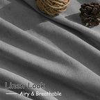 Dark Grey Linen Curtains 96 Inches Long - Image 5
