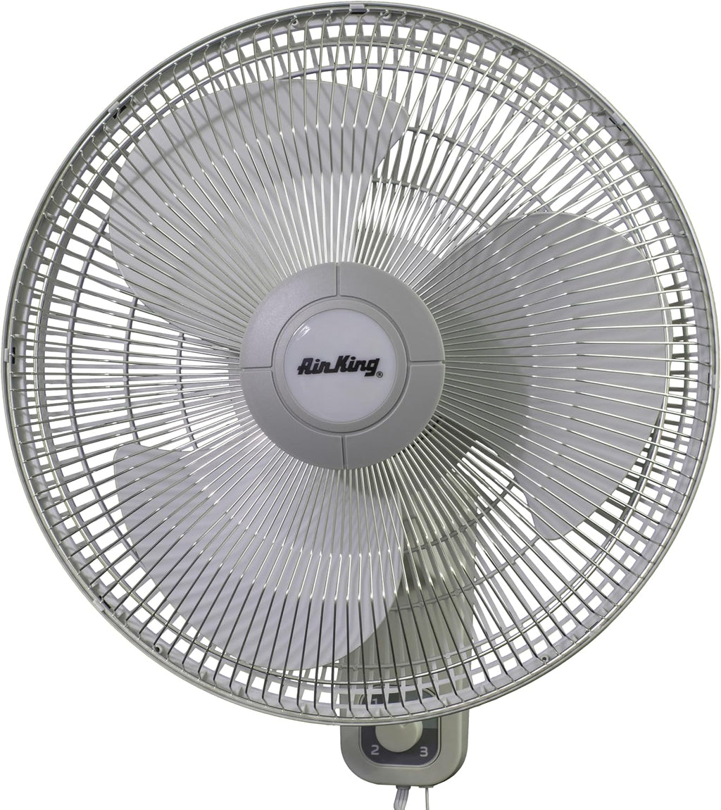 Air King 9016 Commercial Grade Oscillating Wall Mount Fan, 16-Inch