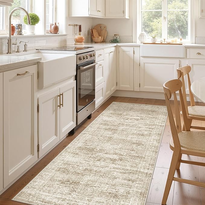 3x8 Runner Rug Non Slip Washable by Restydon