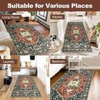 Yamaziot Washable Runner Rug, 3x6 Non-Slip Boho Vintage Hallway Rug - Image 8