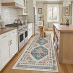 Madane Runner Rug 2'6''x8' Kitchen Runner, Hallway Runner Printed Vintage by Madane