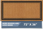 Barnyard Designs Natural Coco Coir Heavy Duty Backing Doormat by BarnyardDesigns
