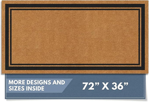 Barnyard Designs Natural Coco Coir Heavy Duty Backing Doormat by BarnyardDesigns