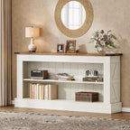 Tribesigns 63" Console Table, 3-Tier Entryway Table with Storage Shelves