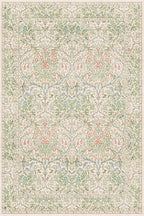 Beige Green 4x6 Washable Area Rug - Image 2