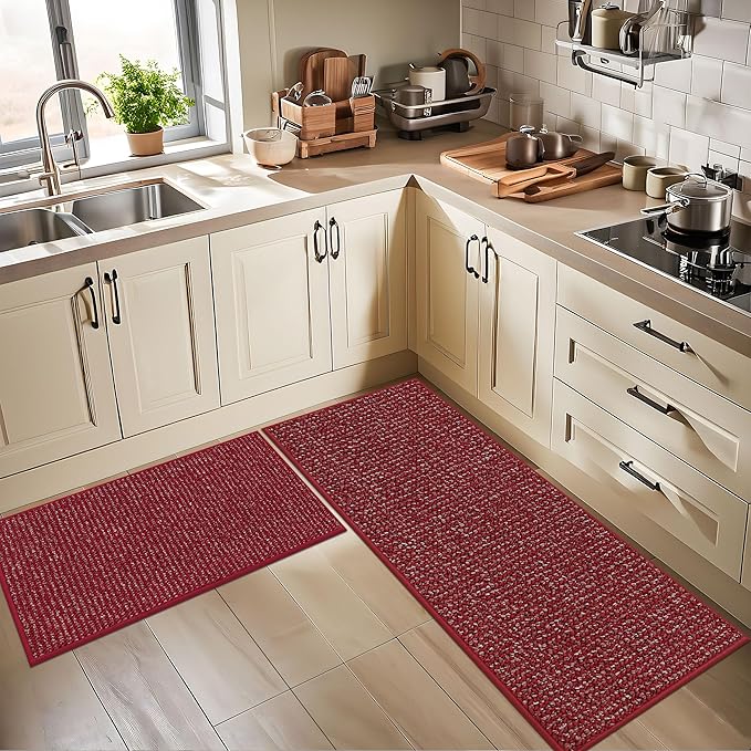 BEQHAUSE Kitchen Rugs 32"x48", Non-Slip Kitchen Mats - Image 8