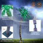 Lightshare 7 Feet Palm Tree 152LED Lights Artificial Fake Tree Decoration for Tiki Bar Outside Patio Porch Pool Christmas Nativity
