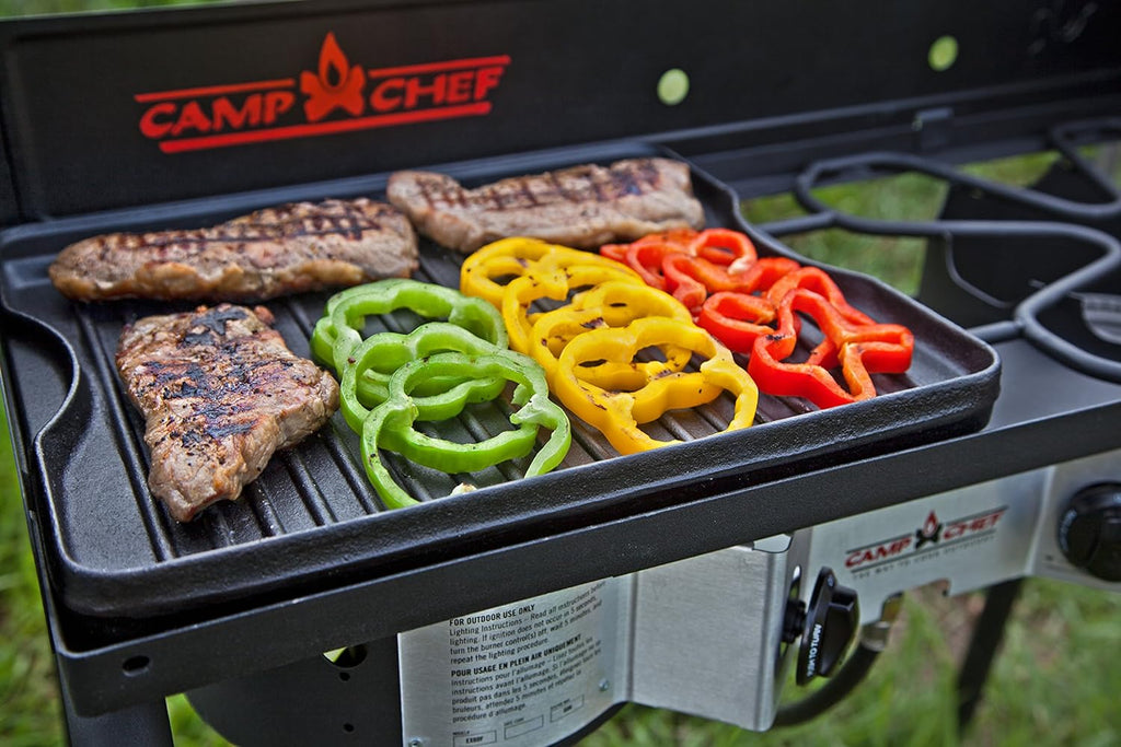 Camp Chef Cast Iron Griddle - 14 x 16, Non-Stick Grill/Griddle Sides