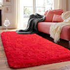 Runner Rugs for Bedroom 2x6 Rug Runners for Hallways Non Slip Soft Shag Bedside by Quntue