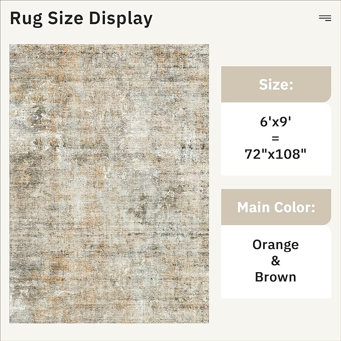 Soalmost 6x9 Abstract Area Rugs - Image 5